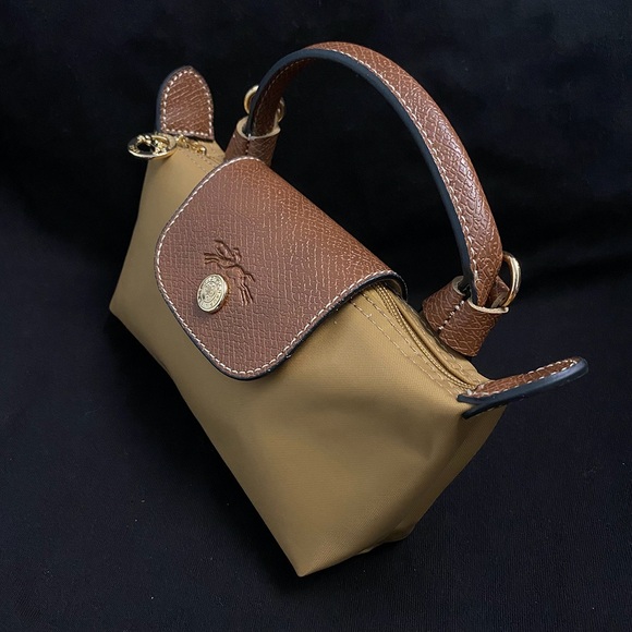 Longchamp Le Pliage Canvas And Leather Handbag - Picture 2 of 6